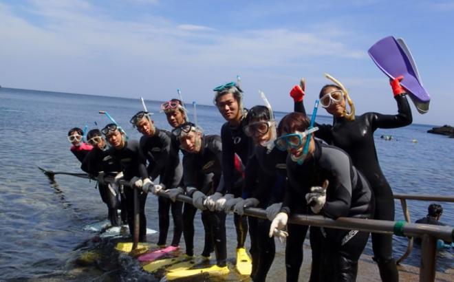 城ヶ崎海岸・伊豆海洋公園の海でスノーケリングのゲスト