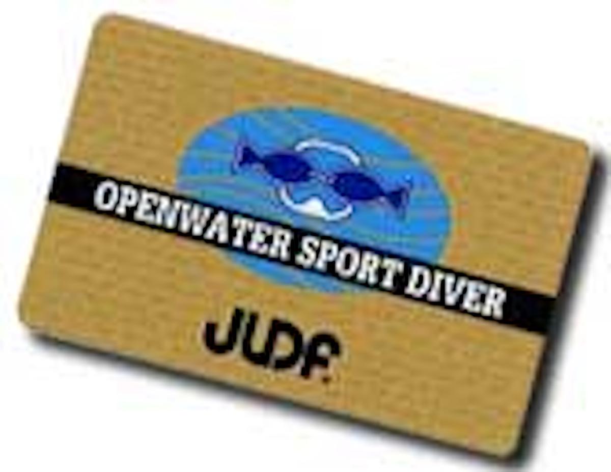 JUDFオープンウォーターカード｜ダイブドリームで取得できるダイビングライセンス（Cカード）